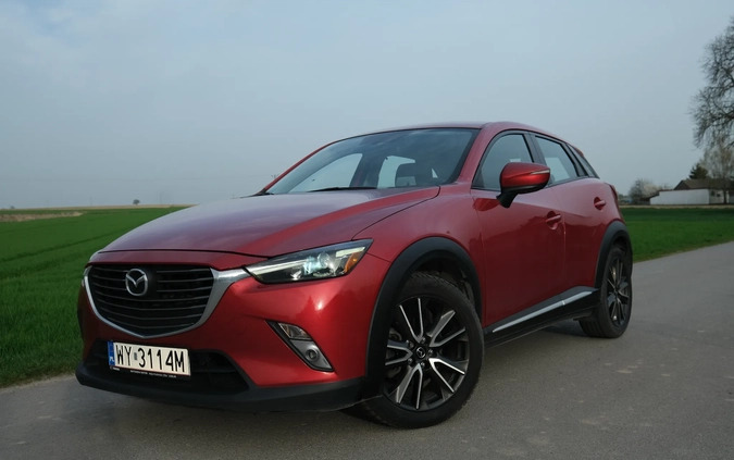 Mazda CX-3 cena 64000 przebieg: 162000, rok produkcji 2016 z Warszawa małe 407